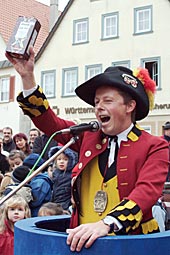 Michel mit AHA-Kaffee